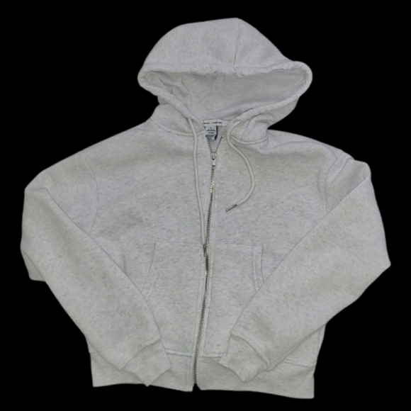 Better Together Tops - Better Together Gray Zippered Hoodie / Sweatshirt Jacket, Size Small